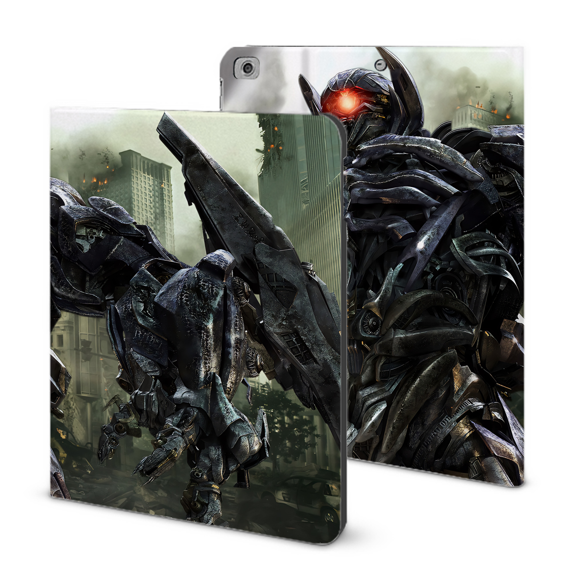 （画像用） Transformers トランスフォーマー IPad ケース ブック型 PUレザー TPU 耐衝撃 軽量 薄型 ペン収納なし 全面保護 IPad 各モデル対応